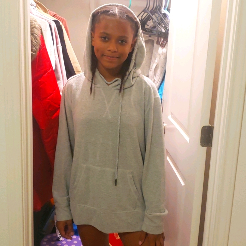 Soft grey hoodie